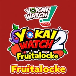 A pixel art logo with the text 'Yokai Watch 2 Frutalocke'