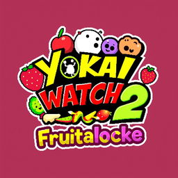 A pixel art logo with the text 'Yokai Watch 2 Frutalocke'