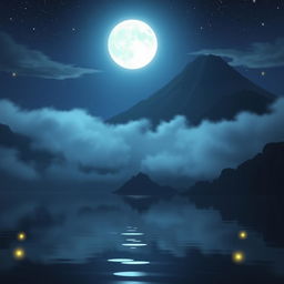 A dark and mysterious Disney-style animation featuring the hauntingly beautiful Lake Atitlán