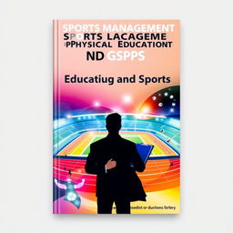 A captivating book cover design for a book titled 'Sports Management in Physical Education and Sports'