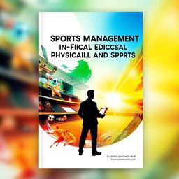 A captivating book cover design for a book titled 'Sports Management in Physical Education and Sports'