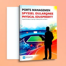 A captivating book cover design for a book titled 'Sports Management in Physical Education and Sports'