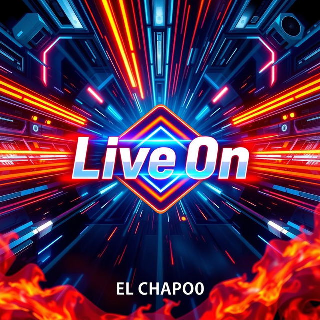 A captivating and vibrant YouTube thumbnail for a live stream on the channel "EL CHAPO0Q7"