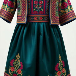 A traditional or contemporary outfit, with intricate patterns and vibrant colors that highlight cultural significance