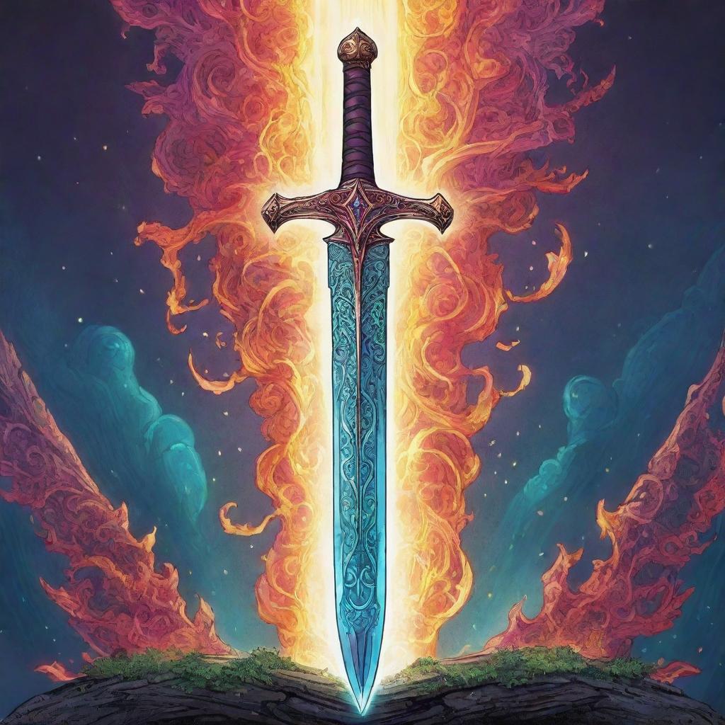 Unleash the Magic: Flamboyant RPG Magical Sword