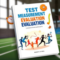 A captivating book cover for "Test Measurement and Evaluation in Physical Education and Sports