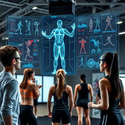 A futuristic AI monitoring system designed for test measurement and evaluation in physical education and sports, focusing on athletic performance and accurate motion tracking