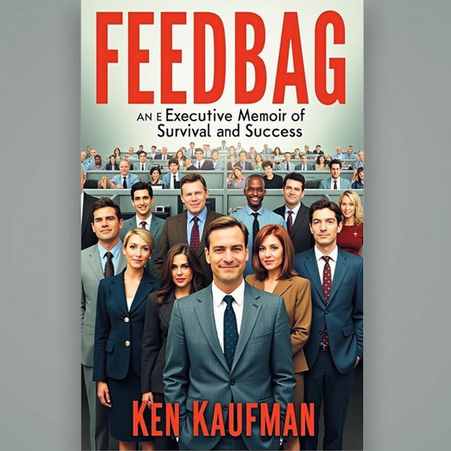 A compelling book cover for 'Feedbag' featuring the title in bold red letters at the top