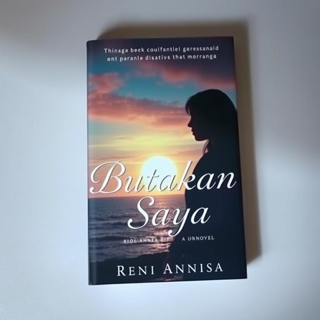 A beautiful book cover for a novel titled 'Butakan Saya', written by Reni Annisa