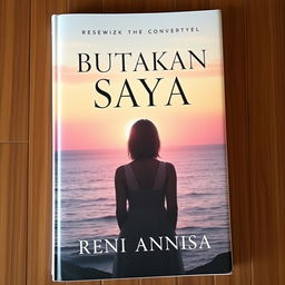 A beautiful book cover for a novel titled 'Butakan Saya', written by Reni Annisa