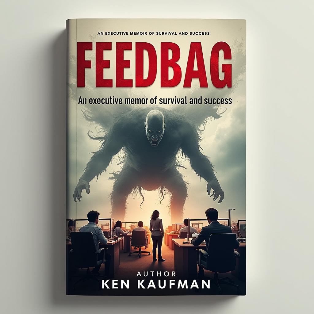 Book cover design titled "Feedbag" with the title in bold red letters