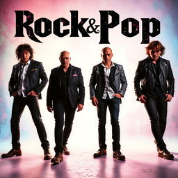 Album cover featuring a rock pop band with four male members