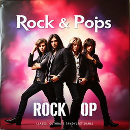 Album cover featuring a rock pop band with four male members