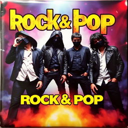 Album cover featuring a rock pop band with four male members