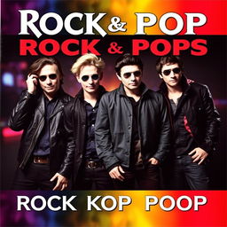 Album cover featuring a rock pop band with four male members