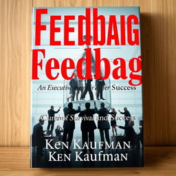 A visually striking book cover design for the title 'Feedbag' in bold red letters