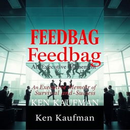 A visually striking book cover design for the title 'Feedbag' in bold red letters