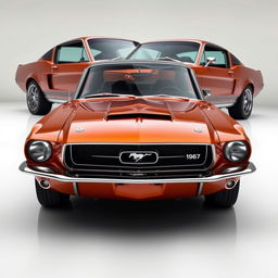 A 1967 Mustang Fastback reimagined with modern body lines and styling