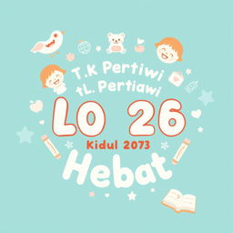 A warm and welcoming t-shirt design for parents of kindergarten students at TK Pertiwi Losari Kidul 2025