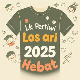 A warm and welcoming t-shirt design for parents of kindergarten students at TK Pertiwi Losari Kidul 2025