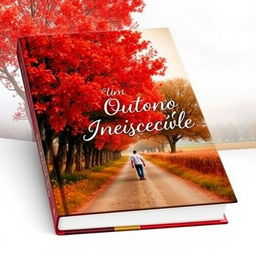 Capa de livro com um cenário de outono melancólico e memorável