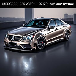 A striking Mercedes E250 AMG with an attractive widebody kit