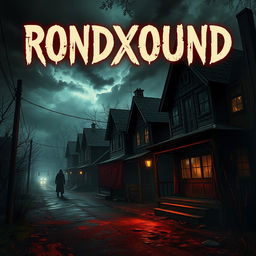 Eerie cover art for a horror quest game titled 'RONDXOUND'