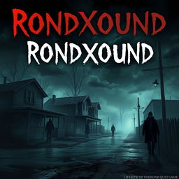 Eerie cover art for a horror quest game titled 'RONDXOUND'