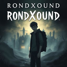 Eerie and suspenseful cover for a horror quest game titled 'RONDXOUND'