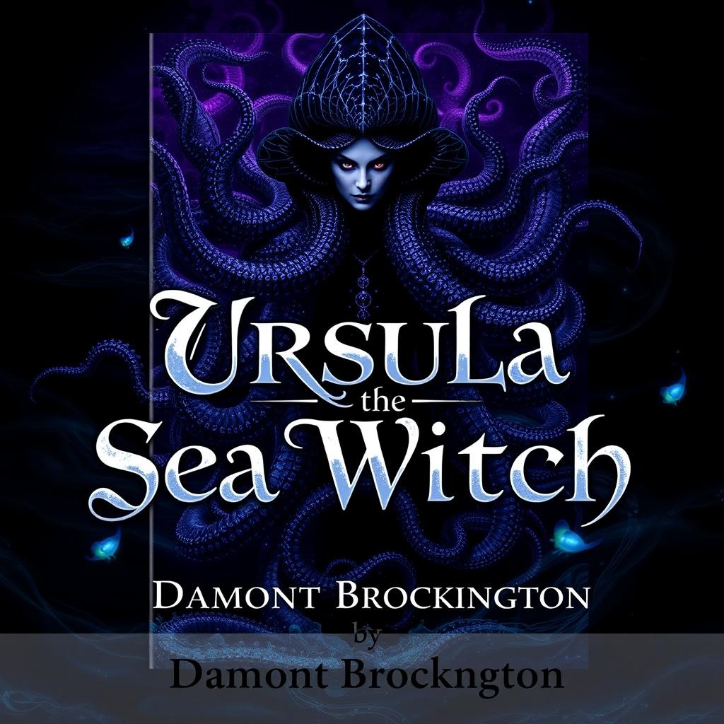 A striking book cover for "Ursula the Sea Witch," authored by Damont Brockington