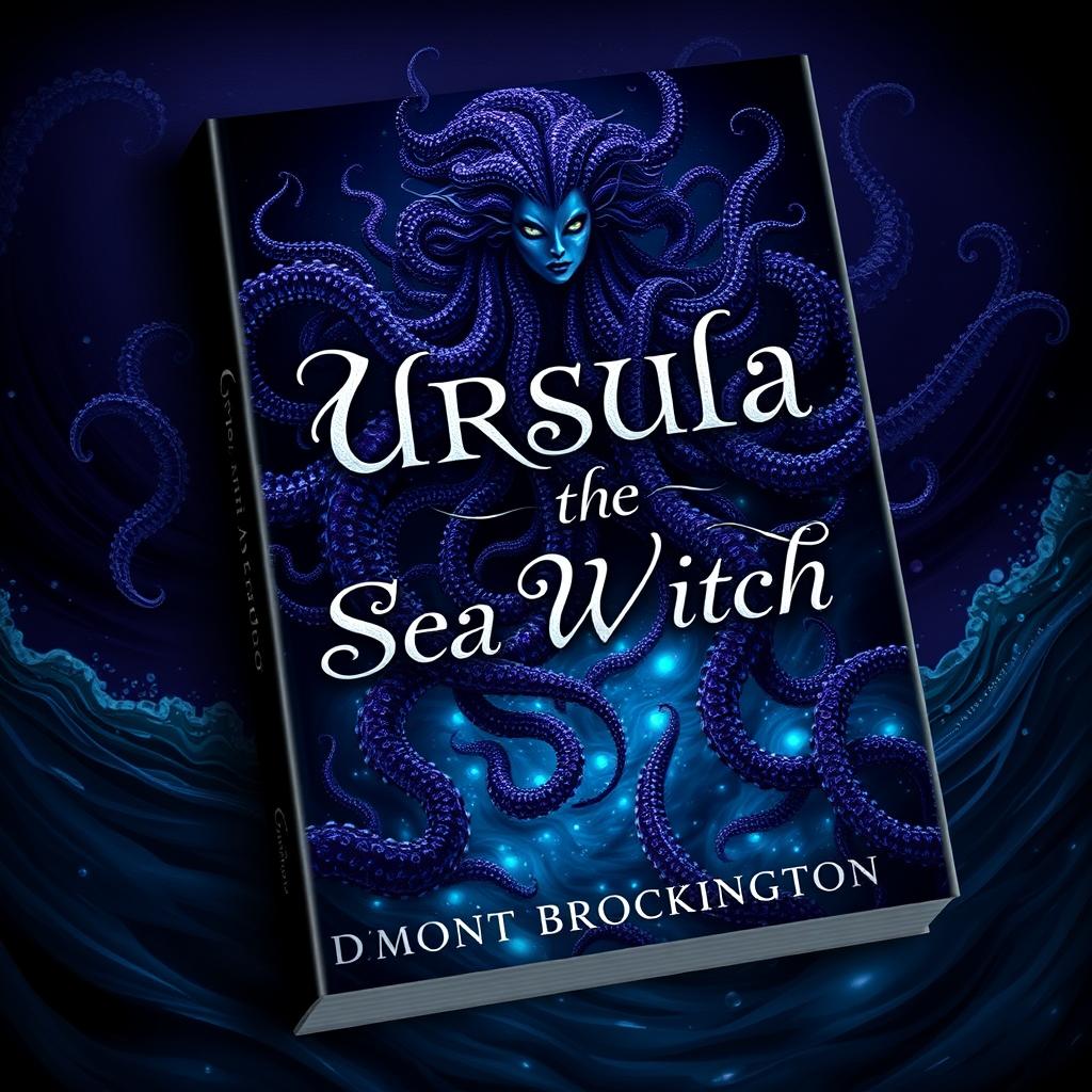 A striking book cover for "Ursula the Sea Witch," authored by Damont Brockington