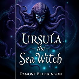 A striking book cover for "Ursula the Sea Witch," authored by Damont Brockington