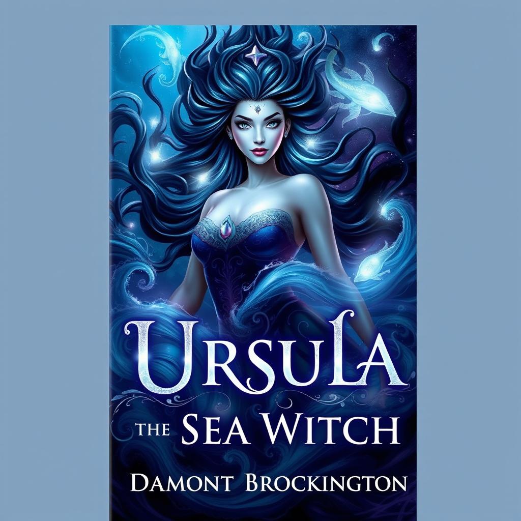 A striking book cover for "Ursula the Sea Witch," authored by Damont Brockington