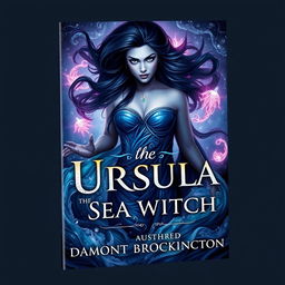 A striking book cover for "Ursula the Sea Witch," authored by Damont Brockington