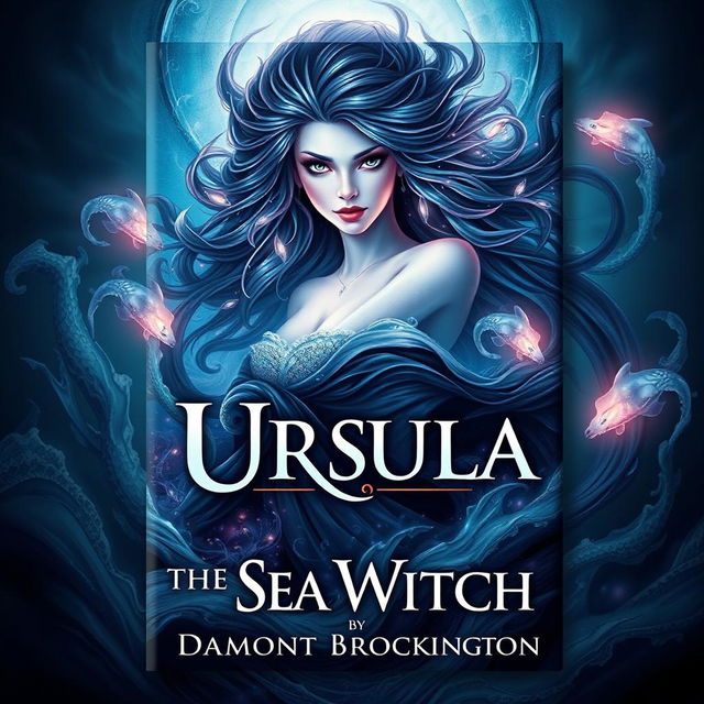 A striking book cover for "Ursula the Sea Witch," authored by Damont Brockington