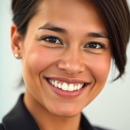 A captivating profile picture featuring a close-up of a person with an engaging smile, showcasing their personality