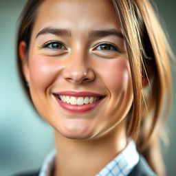 A captivating profile picture featuring a close-up of a person with an engaging smile, showcasing their personality