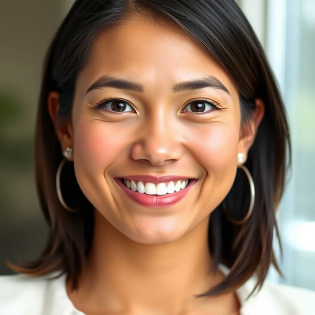 A captivating profile picture featuring a close-up of a person with an engaging smile, showcasing their personality