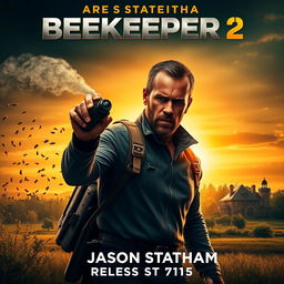 A movie poster for 'Beekeeper 2', starring Jason Statham