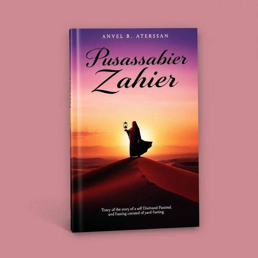 A captivating book cover for the novel "Puasa Zahier"