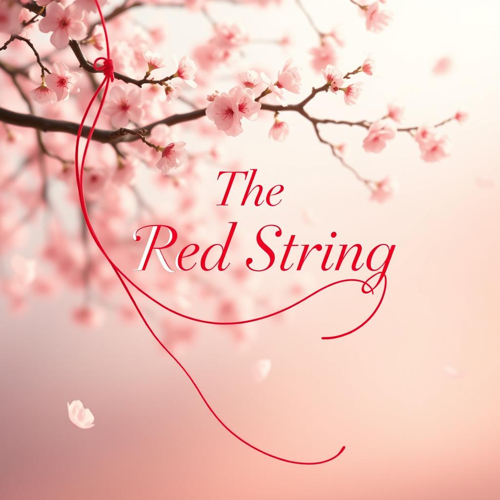 An enchanting book cover for the title 'The Red String'