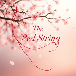 An enchanting book cover for the title 'The Red String'