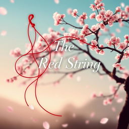 An enchanting book cover for the title 'The Red String'