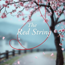 An enchanting book cover for the title 'The Red String'