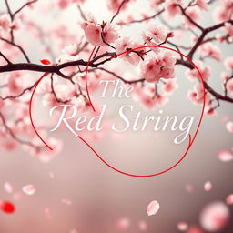 An enchanting book cover for the title 'The Red String'