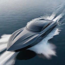 A high-speed luxury boat showcasing the sporty and iconic design elements of a Corvette supercar