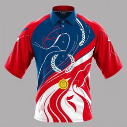 A badminton shirt designed with an aura of victory and filled with the essence of struggle