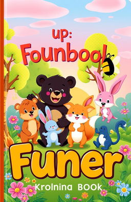 A colorful and engaging cover illustration featuring a joyful group of diverse, cartoon-style animal characters, including a bear, a rabbit, and a fox, playing together in a whimsical forest setting