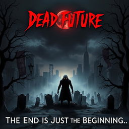 A chilling horror movie poster titled "Dead Future"