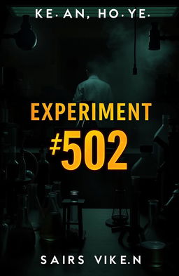 A book cover for a novel titled 'Experiment #502'